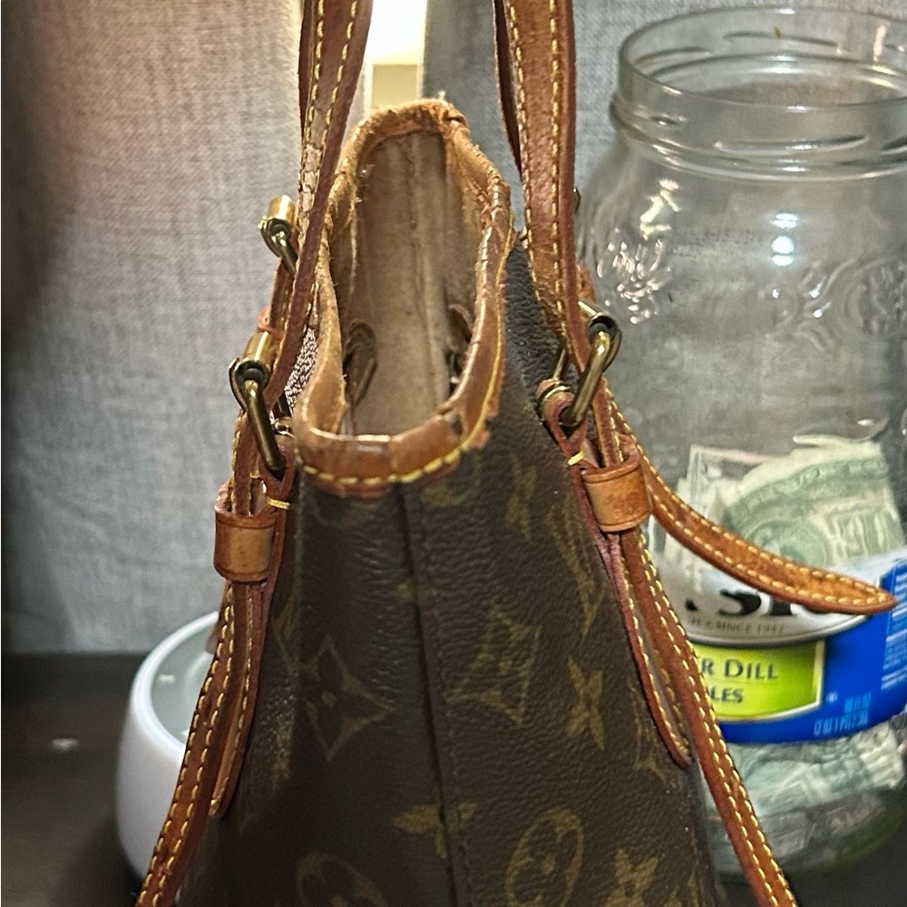 Vintage * AUTHENTIC* Louis Vuitton Brown Monogram Bucket Bag - Picture 9 of 12